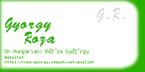 gyorgy roza business card